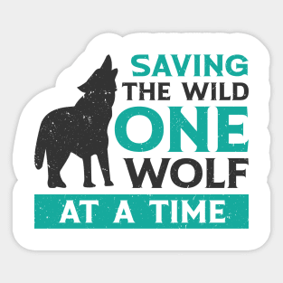 World Wildlife Day Wolf Art Wildlife Conservation Wolf Sticker